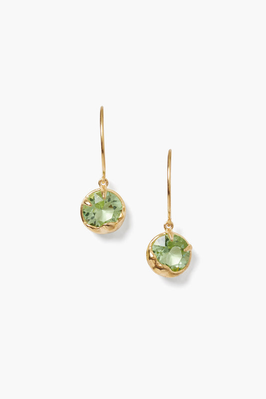 Peridot Crystal Earrings for August Birthstone