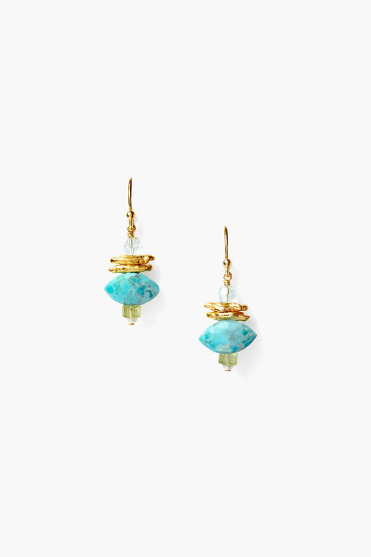 Turquoise Mix Drop Earrings for Stylish Look