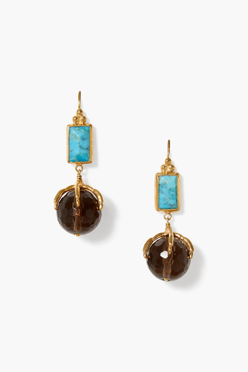 Turquoise Mix Drop Earrings in Stylish Design