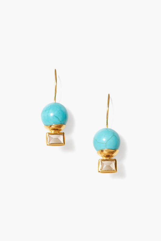 Turquoise Mix Drop Earrings for Elegant Style