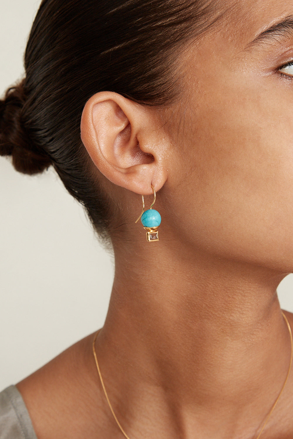 Turquoise Mix Drop Earrings for Elegant Style