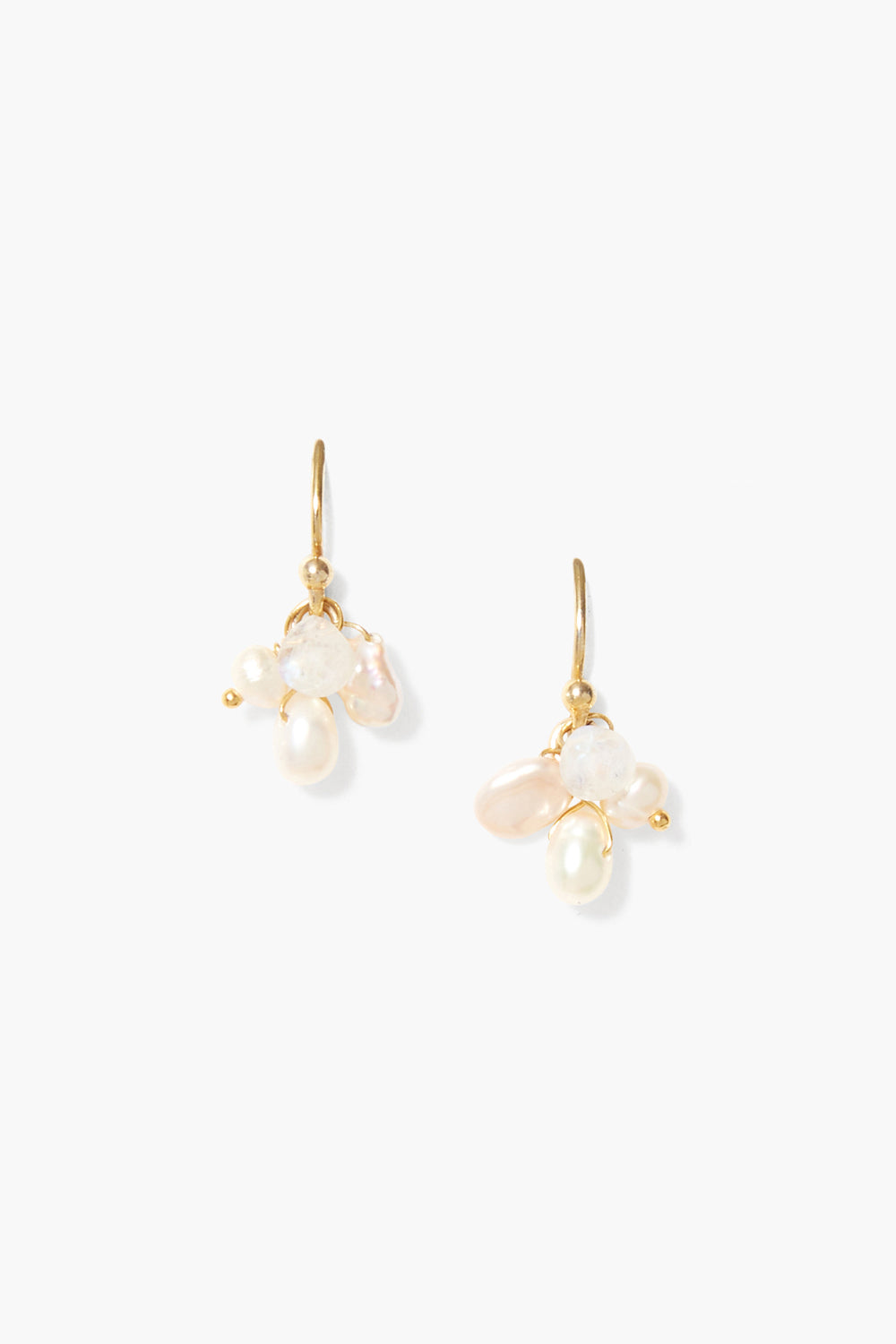 White Pearl Mix Earrings in Elegant Style 2