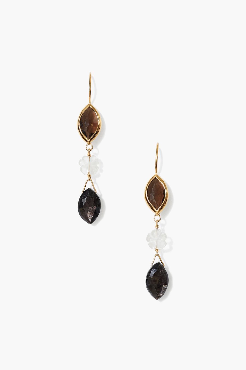 Quartz Mix Earrings in Elegant Design