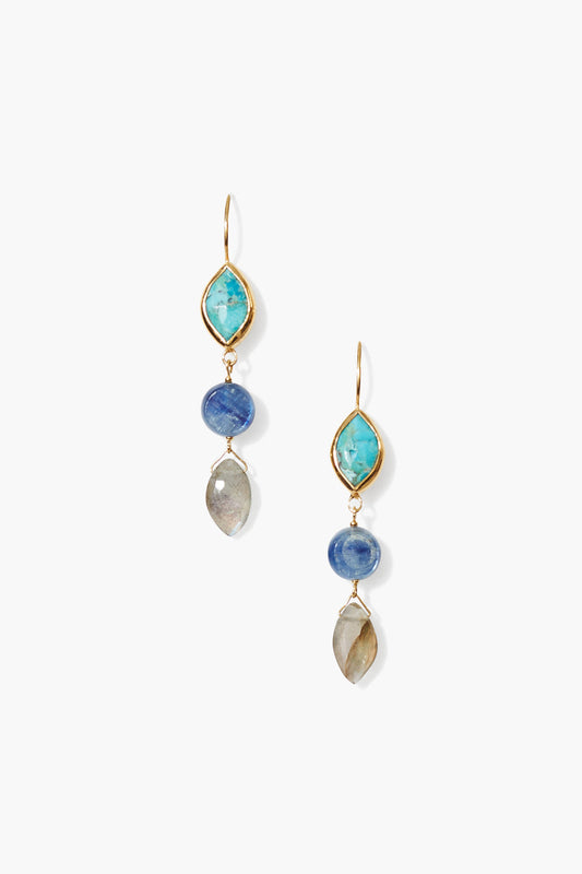 Turquoise Mix Earrings in Elegant Design