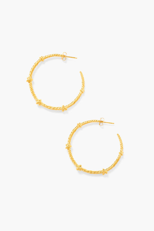 Maxi Gold Sailor Hoop Earrings