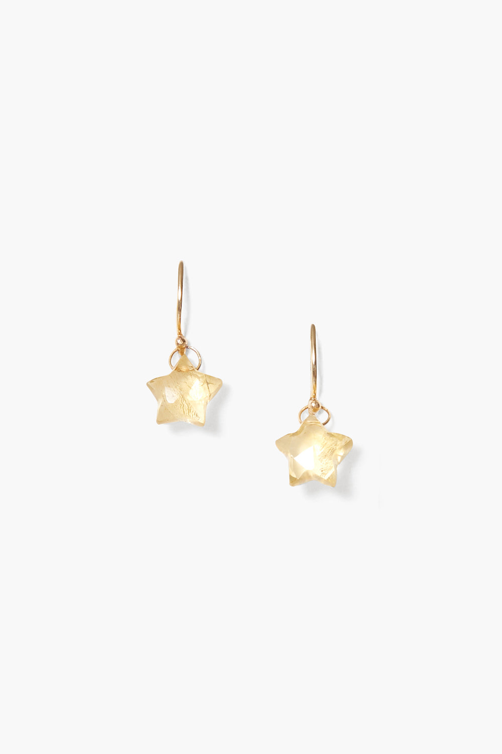 14k Citrine Stella Earrings for Everyday Wear