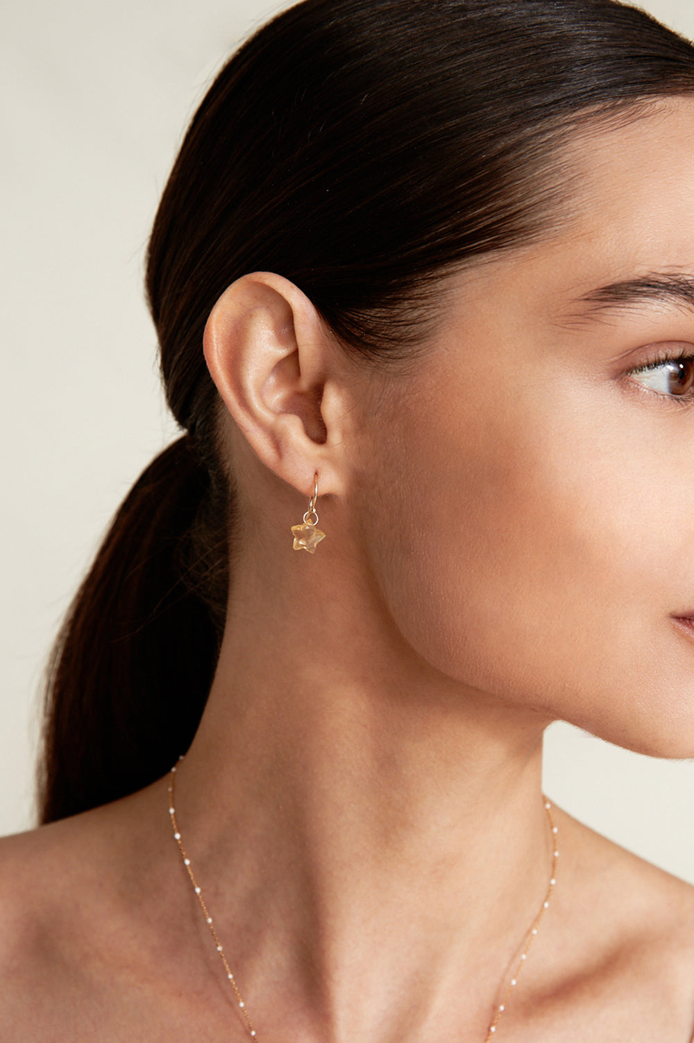 14k Citrine Stella Earrings for Everyday Wear