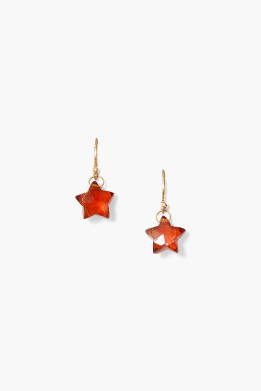 14k Gold Hessonite Stella Earrings