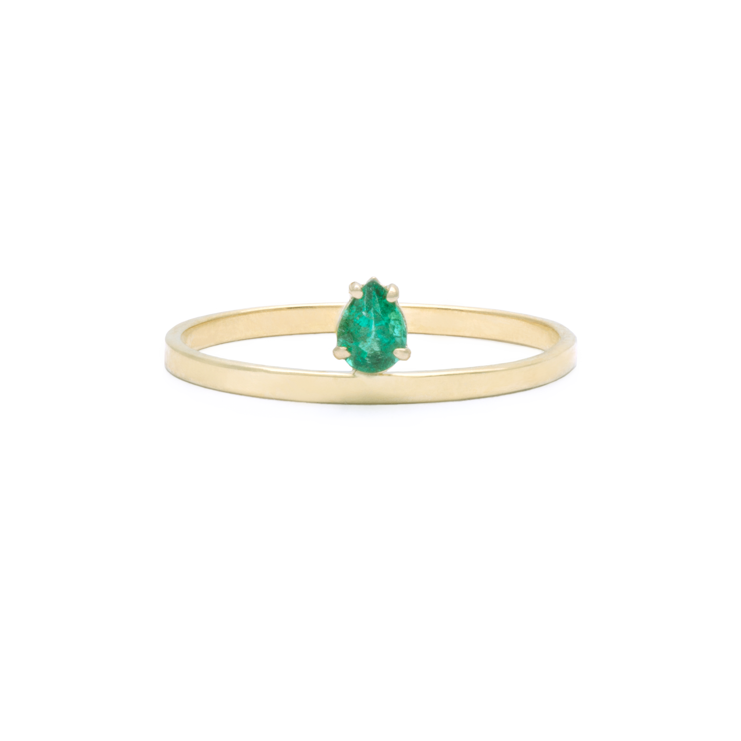 Emerald Candy Bar Ring in Fine Design