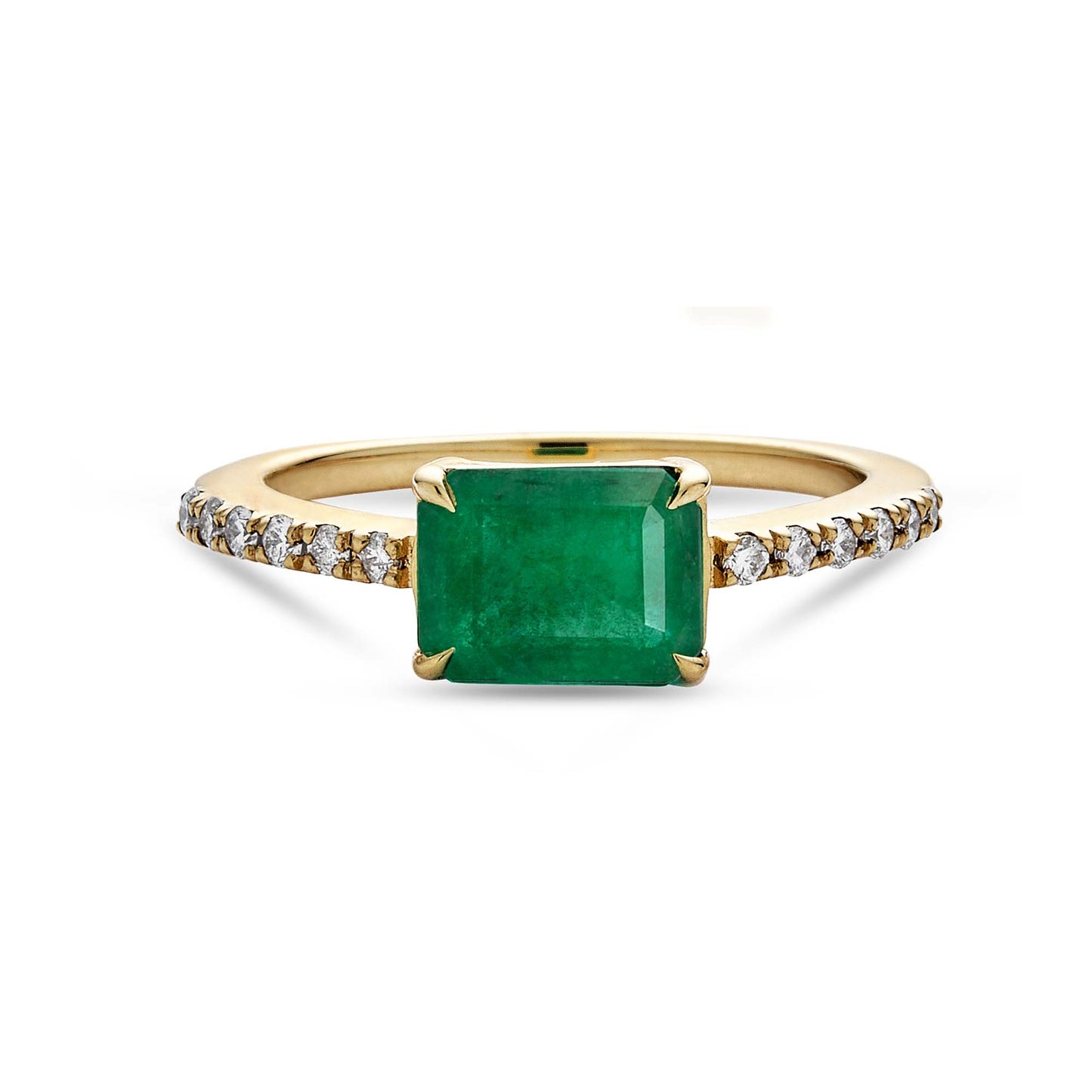 Elegant Emerald and Diamond Ring Design