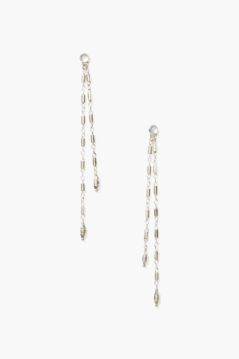 Silver Drop Earrings in Elegant Design