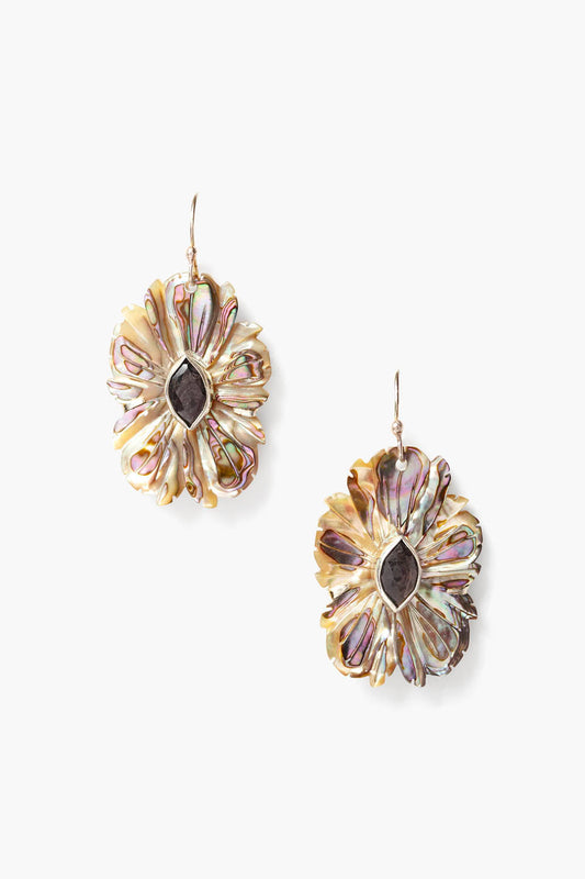 Abalone Magnolia Style Earrings