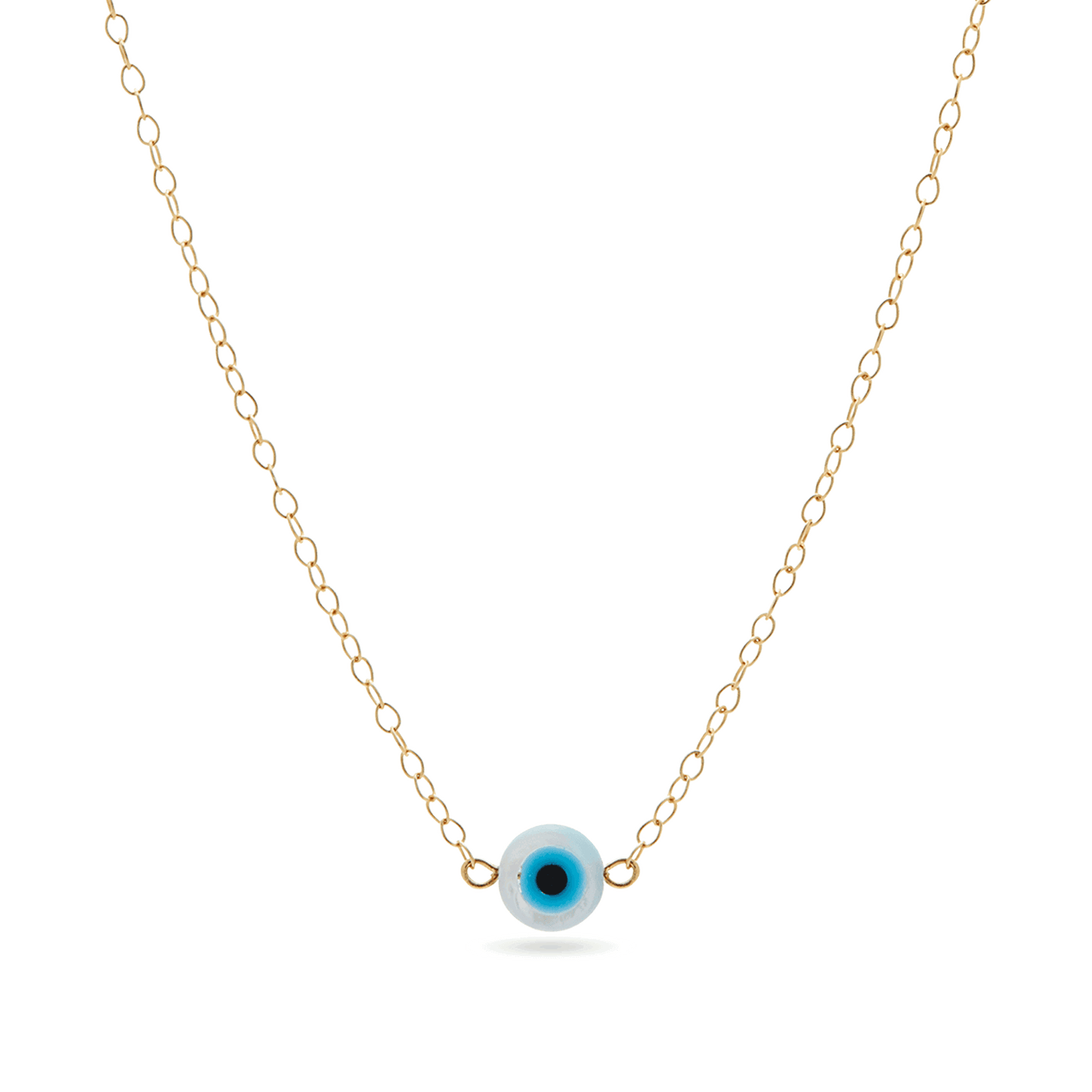 Protective Evil Eye Necklace in Silver