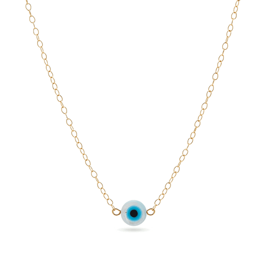 Protective Evil Eye Necklace in Silver