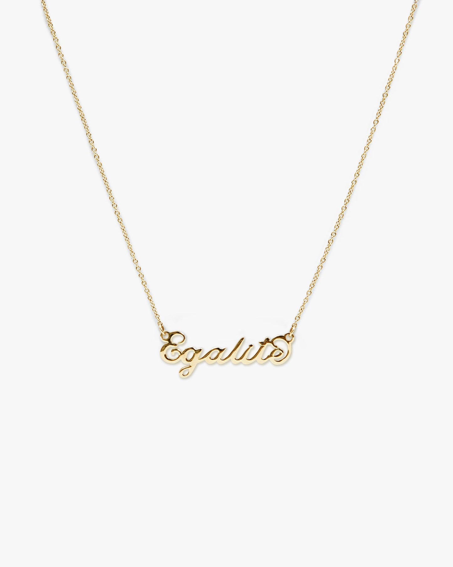 Stylish Equality Necklace in Silver Material