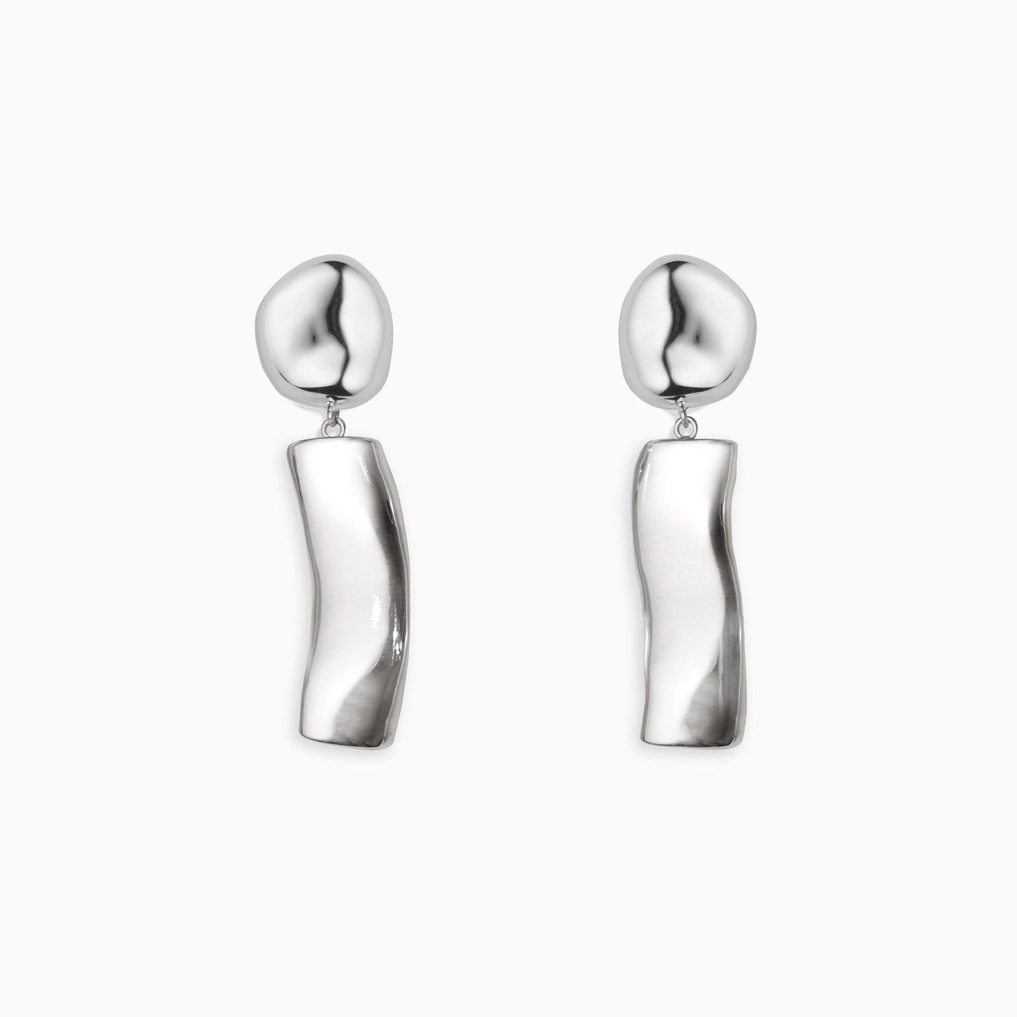 Short Silver Ellsworth Earrings for Everyday Wear