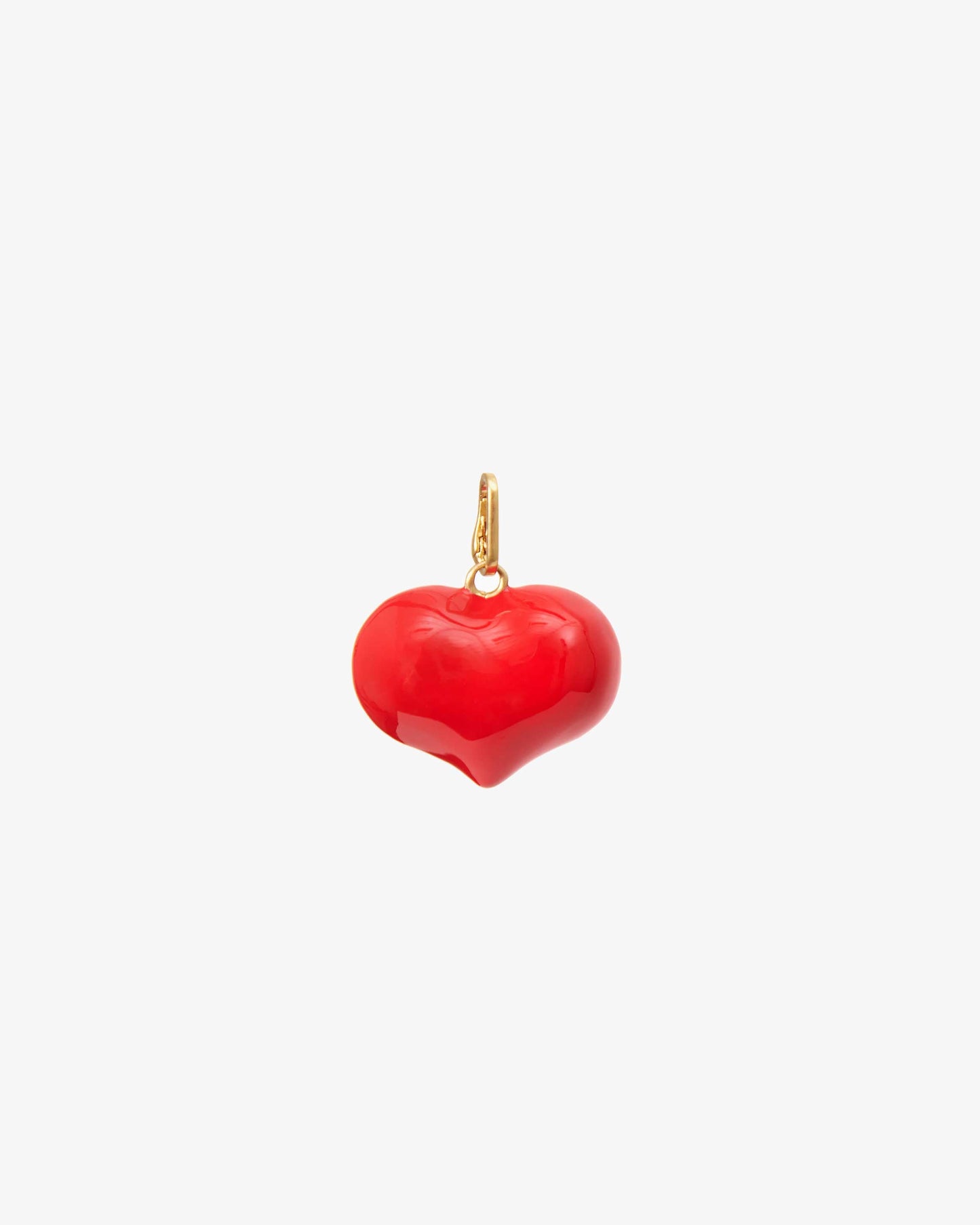 Colorful Enamel Mylar Heart Charm Decoration