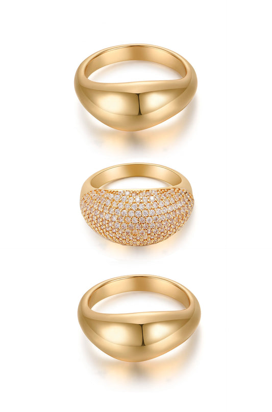 Elegant Glamour Ring Set for Any Occasion