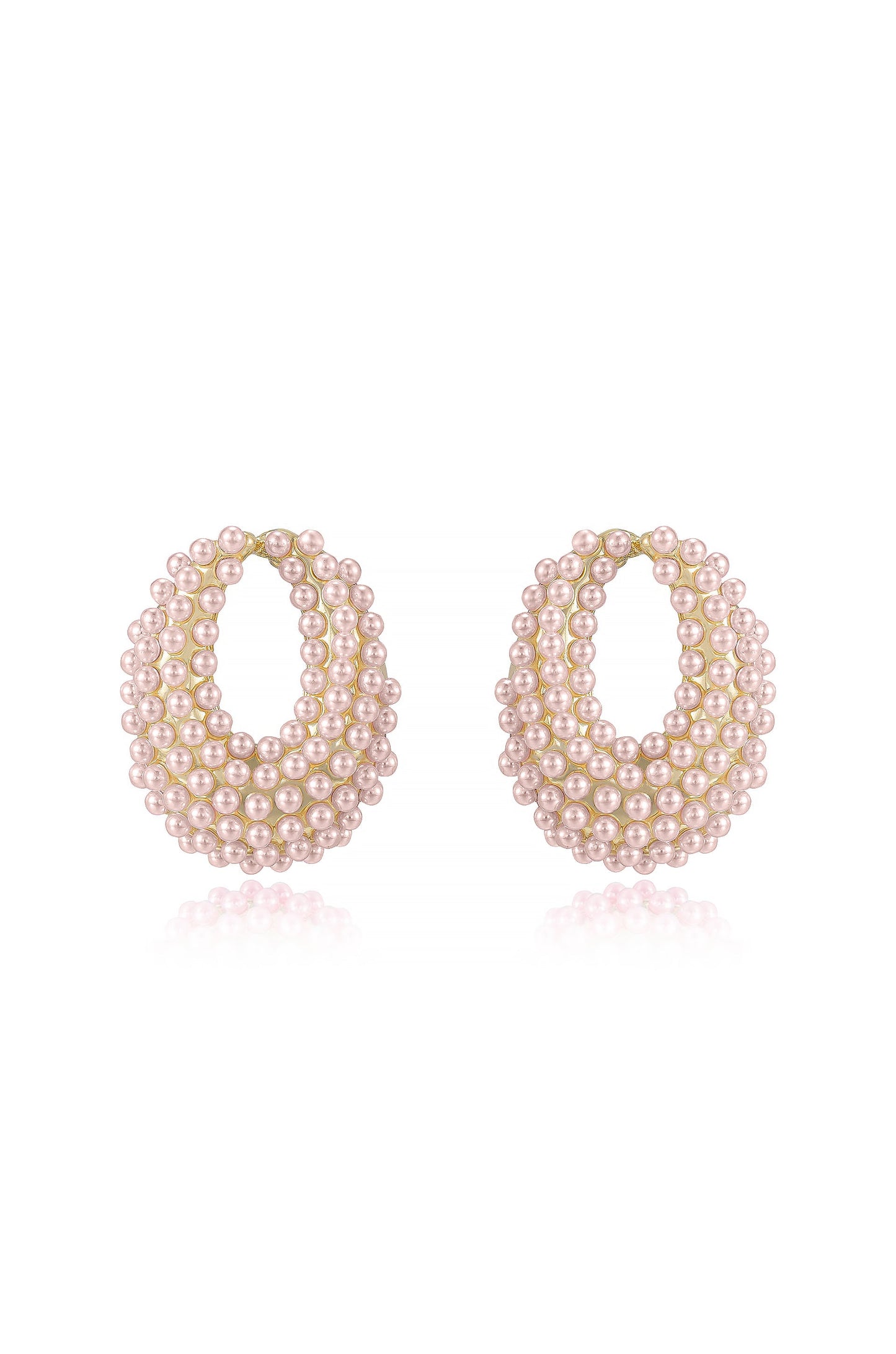 Pearl Cluster Stud Earrings in Classic Style