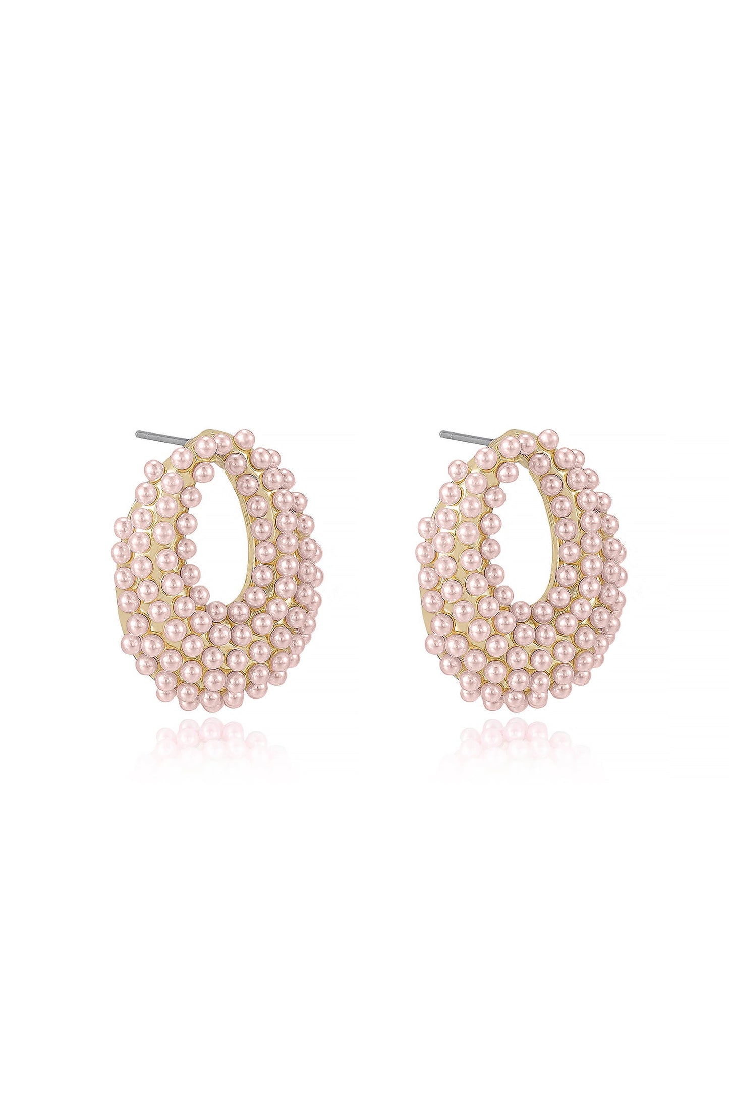 Pearl Cluster Stud Earrings in Classic Style