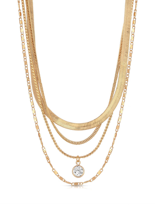 Layered Chains Necklace for Stylish Wear