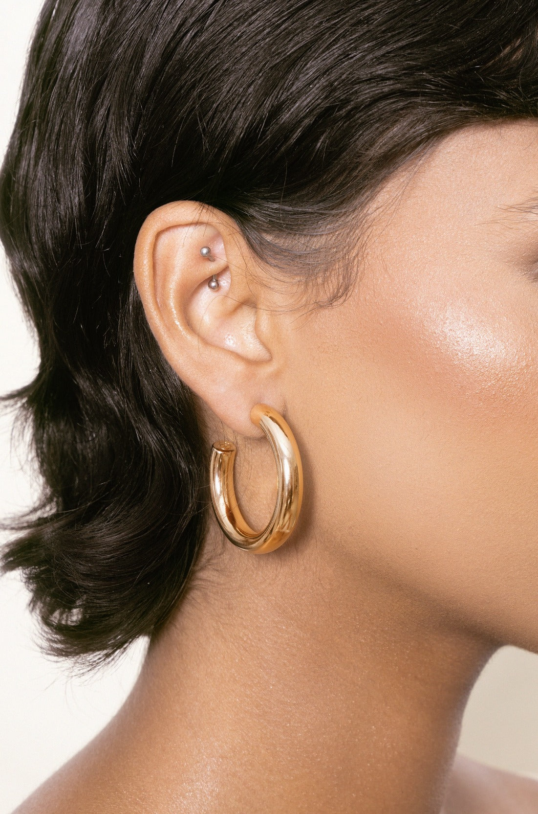 Thick Classic Hoop Earrings for Everyday Wear