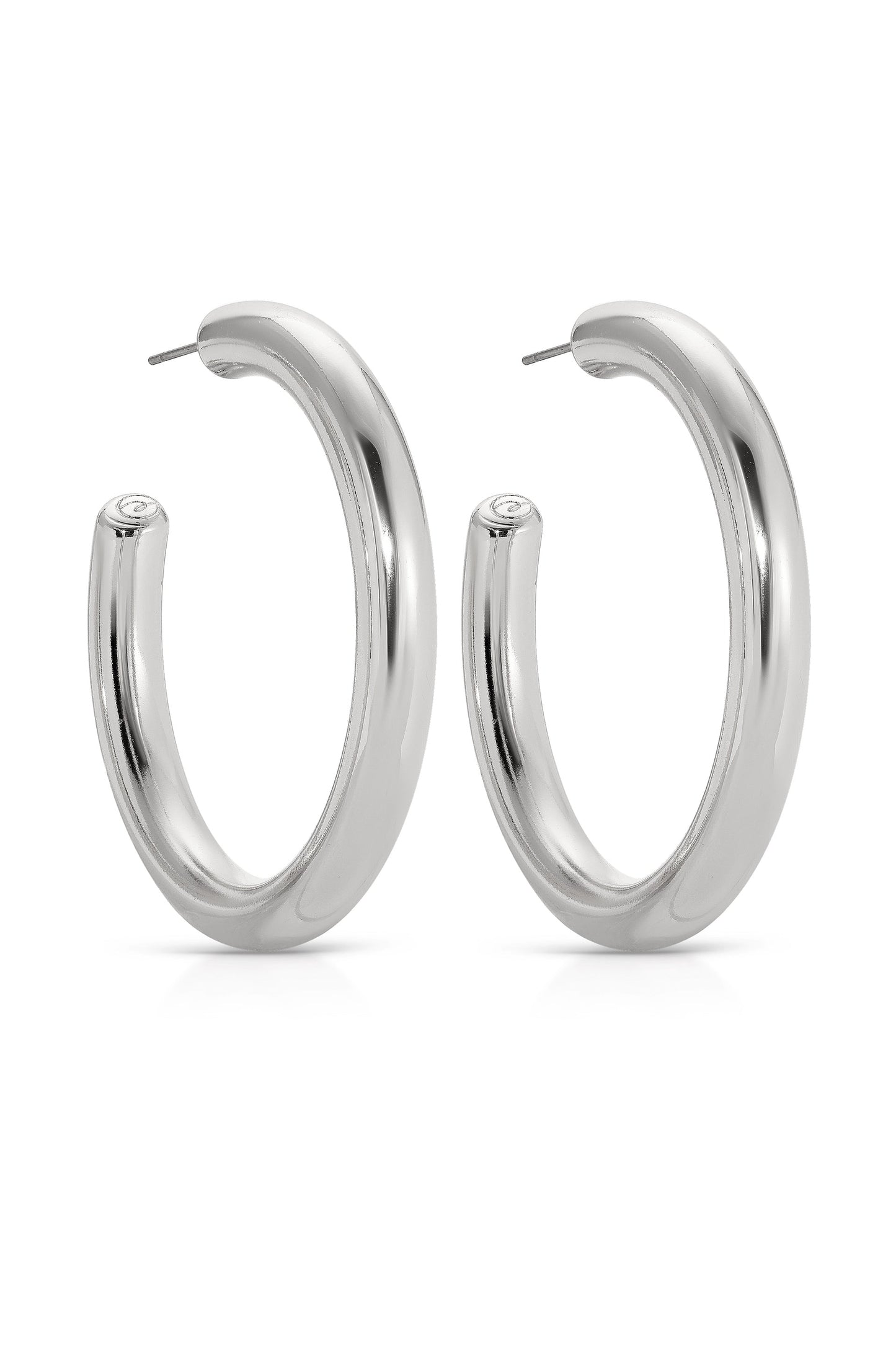 Thick Classic Hoop Earrings in Large Size