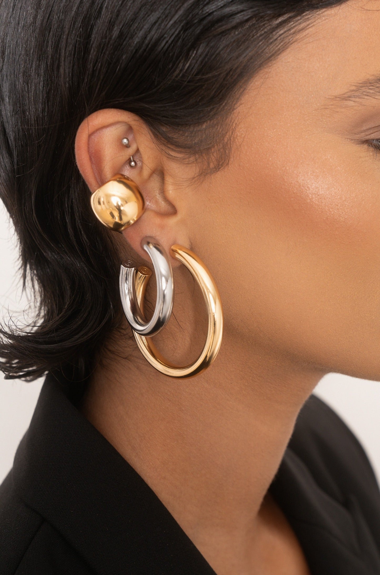 Thick Classic Hoop Earrings for Everyday Wear