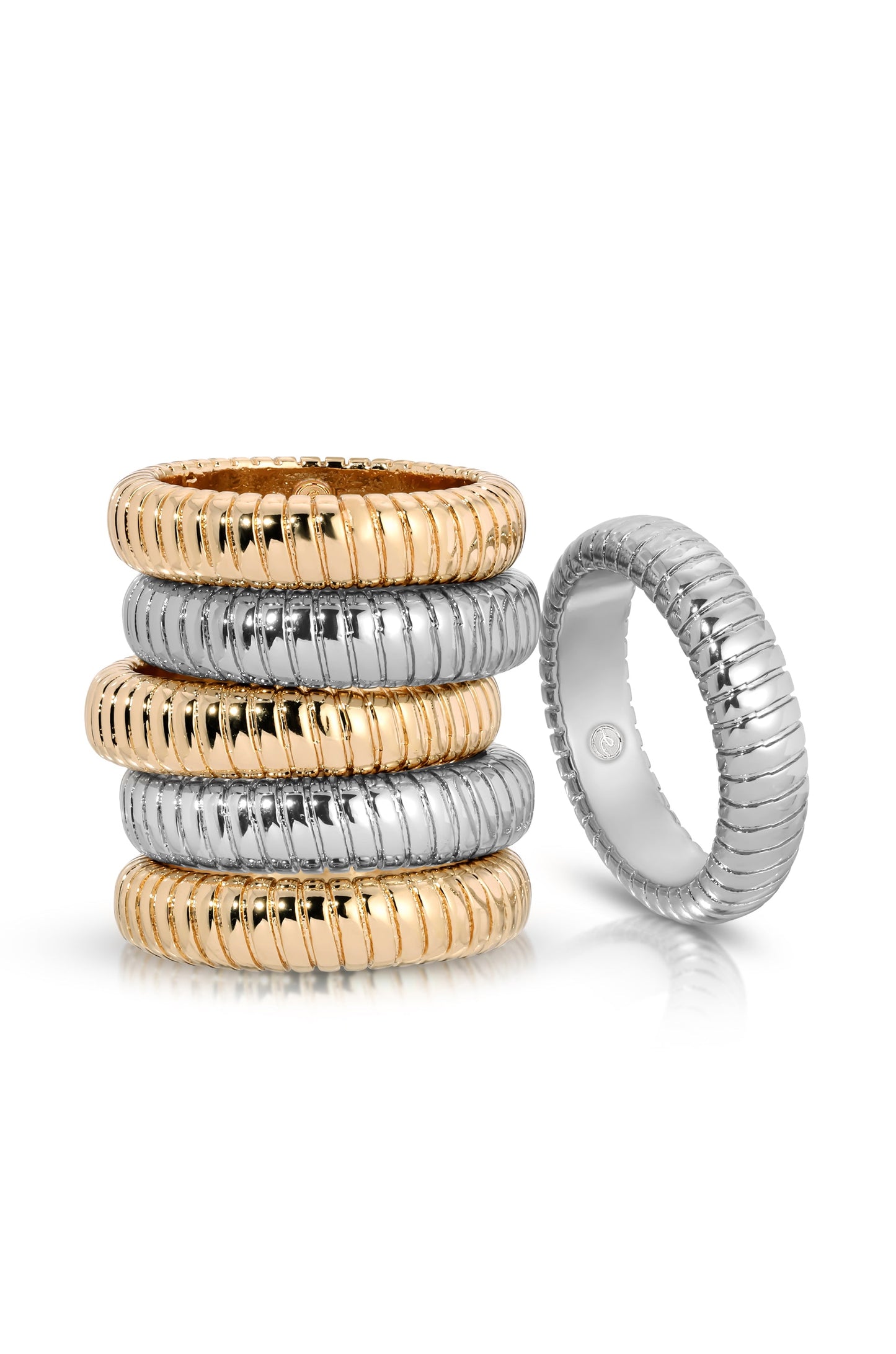 Flexible Ribbed Design Ring