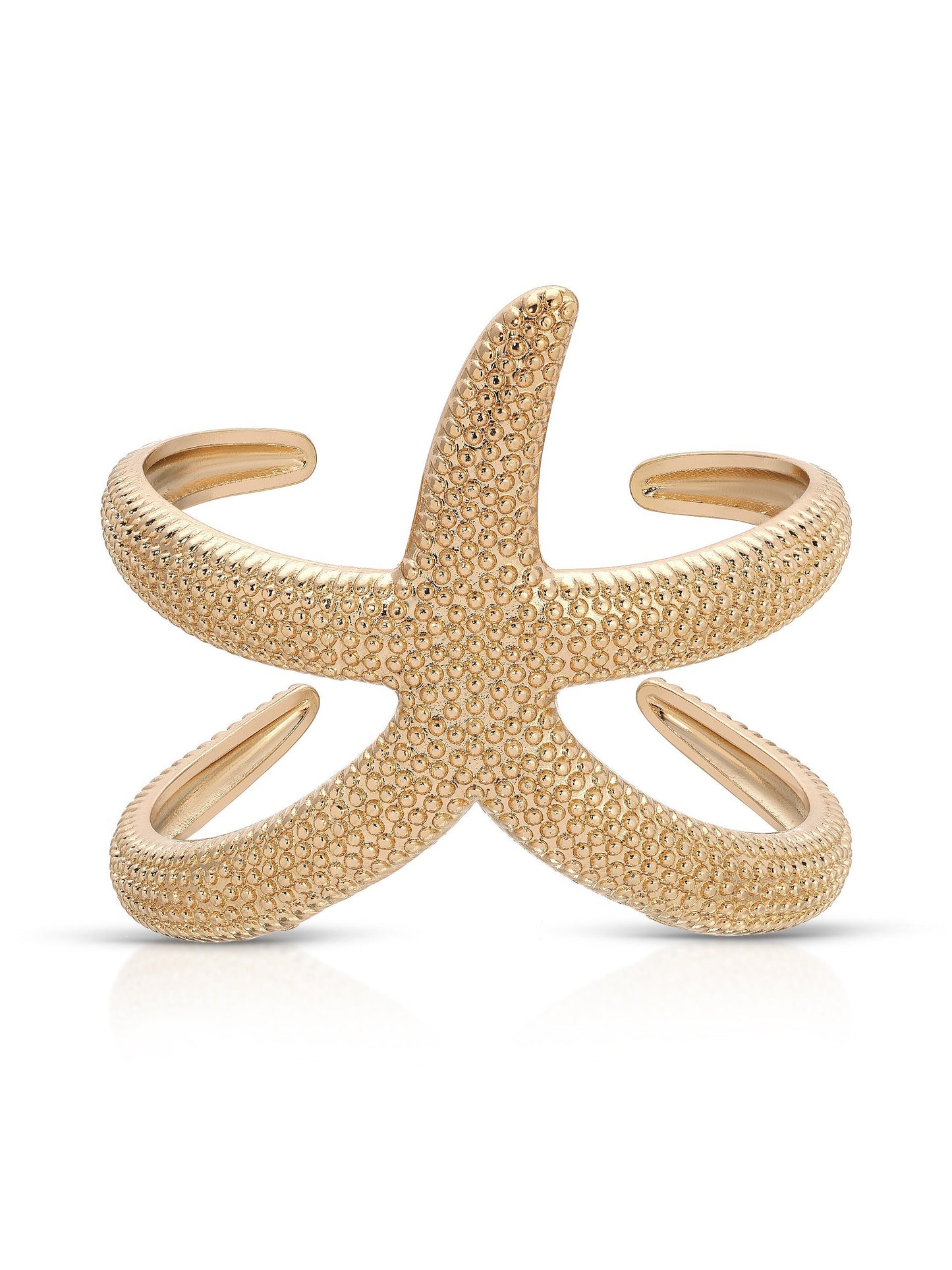 Starfish Design Cuff bracelet in silver material