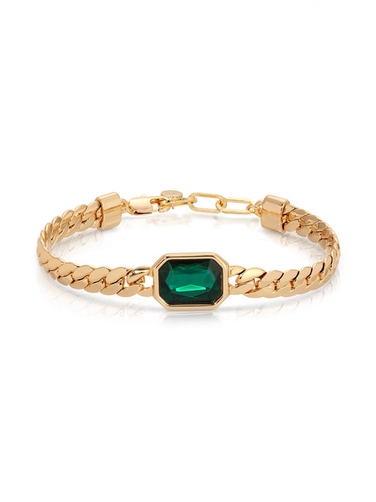 Emerald Art Deco Style Bracelet