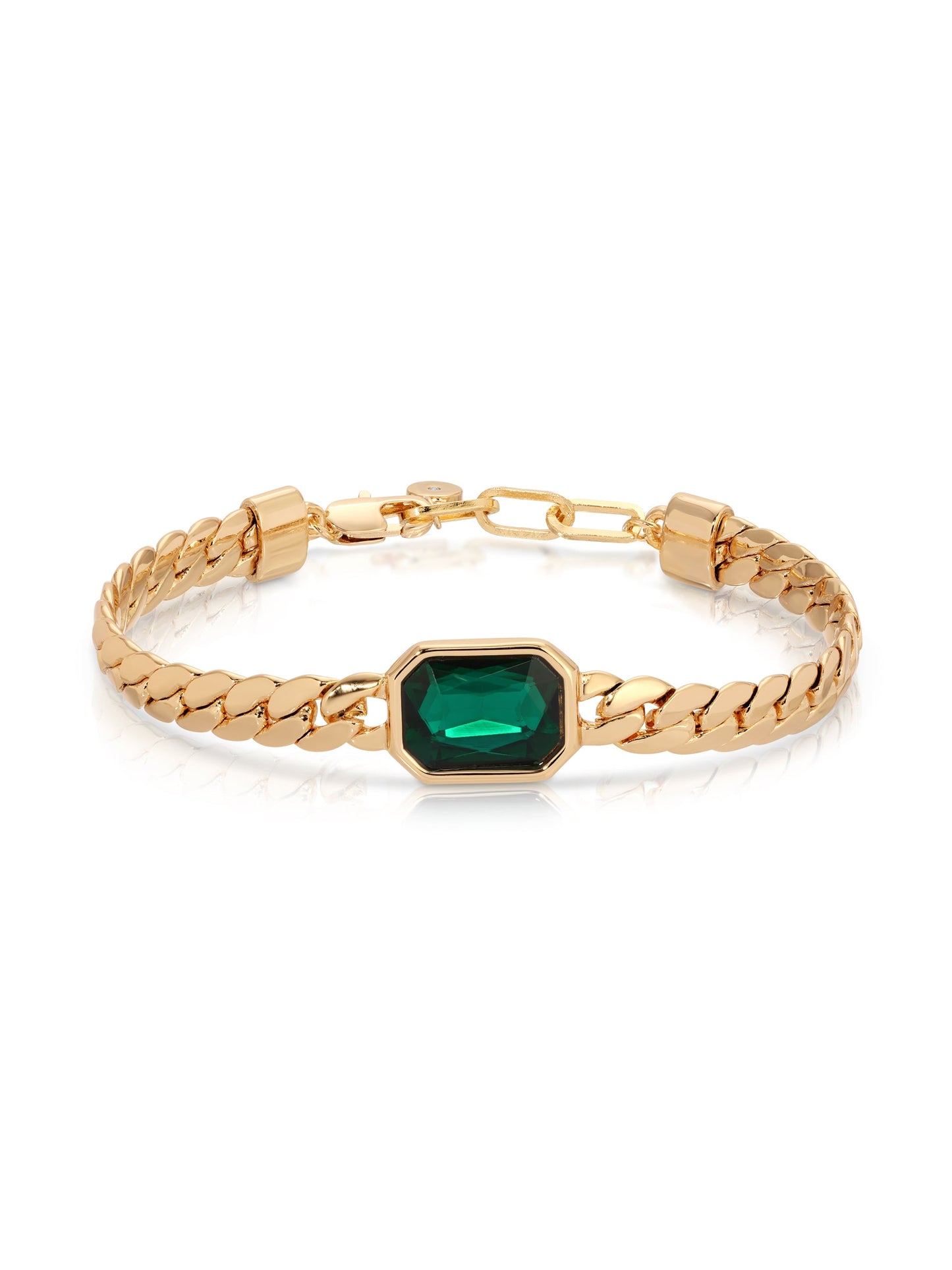 Emerald Art Deco Style Bracelet