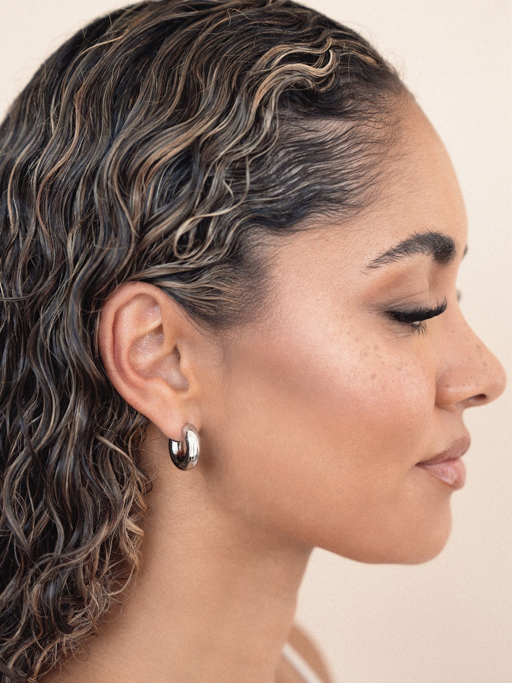 Thick Classic Mini Hoop Earrings