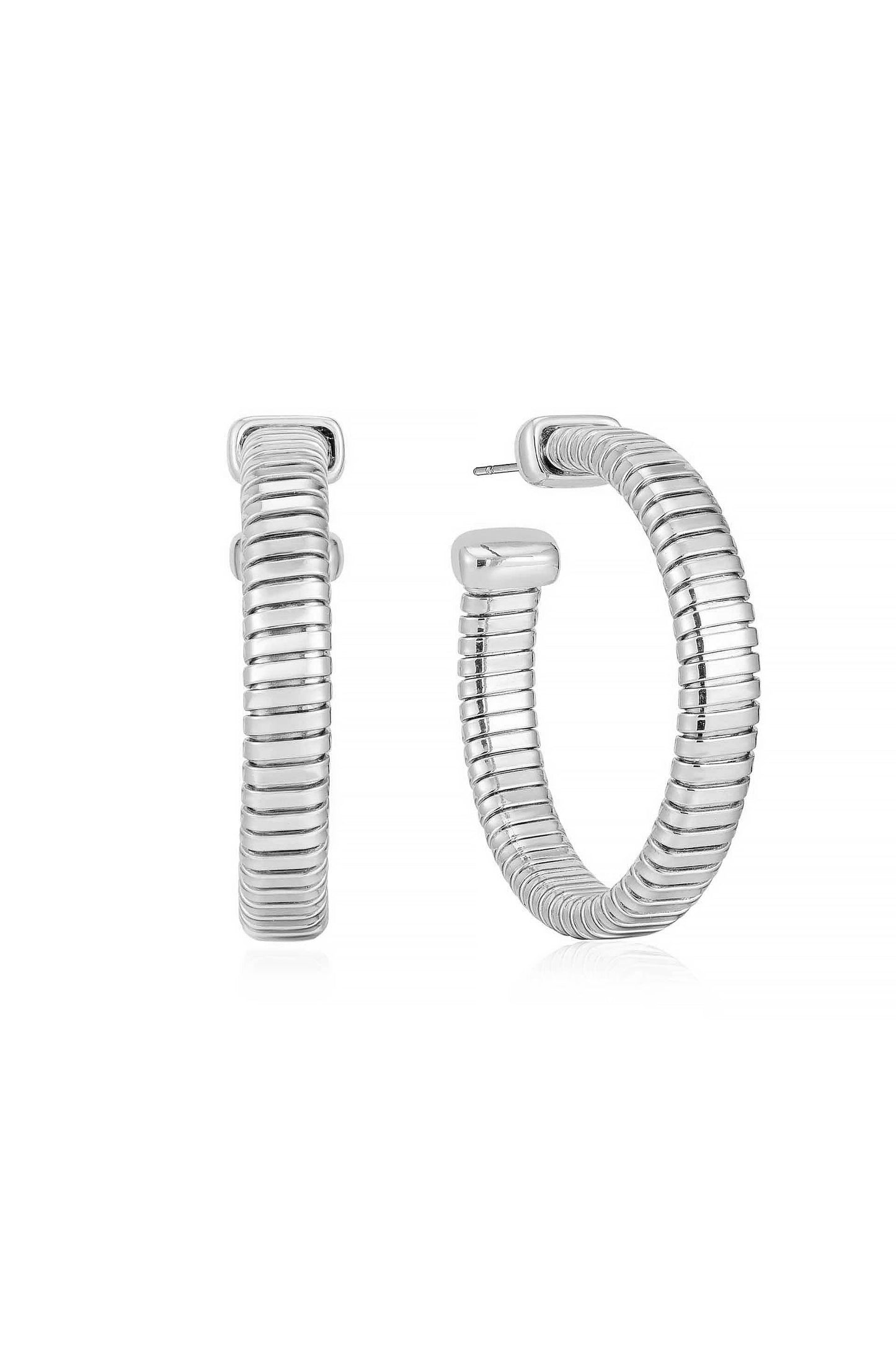 Flexible Hoop Earrings in Sleek Design