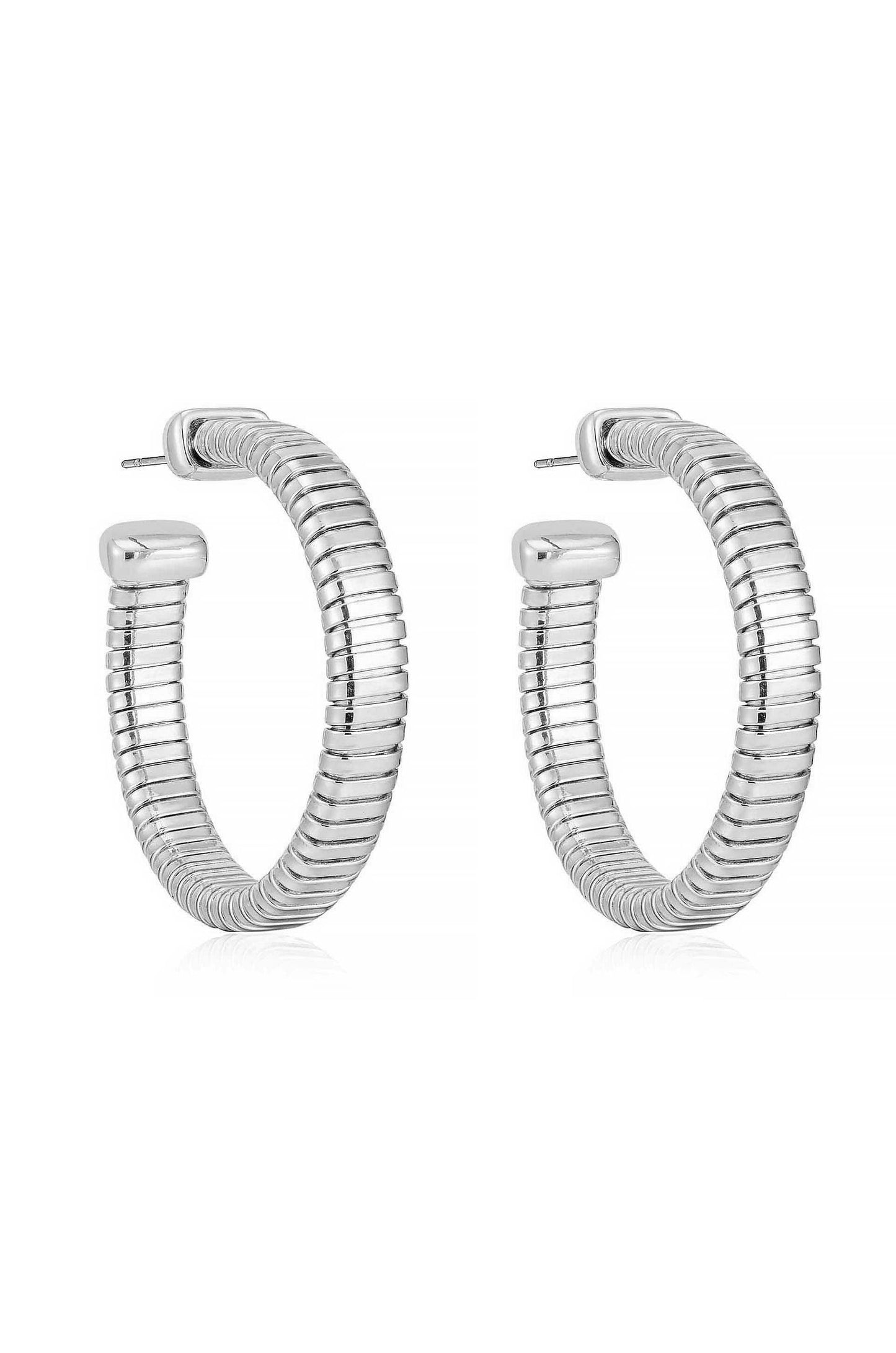 Flexible Hoop Earrings in Sleek Design