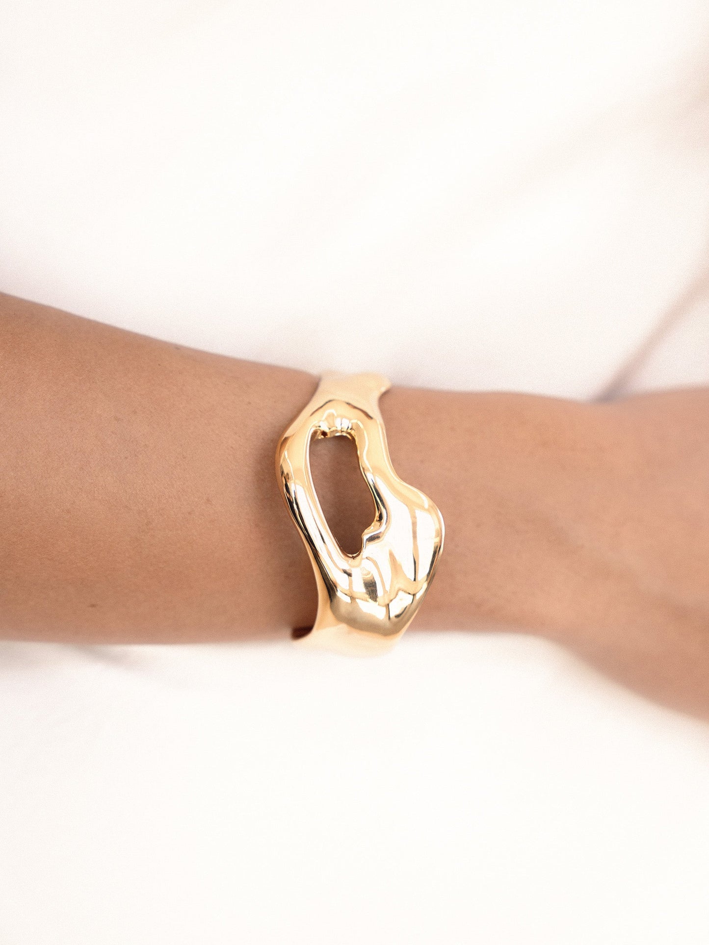 Abstract Open Design Cuff Bracelet