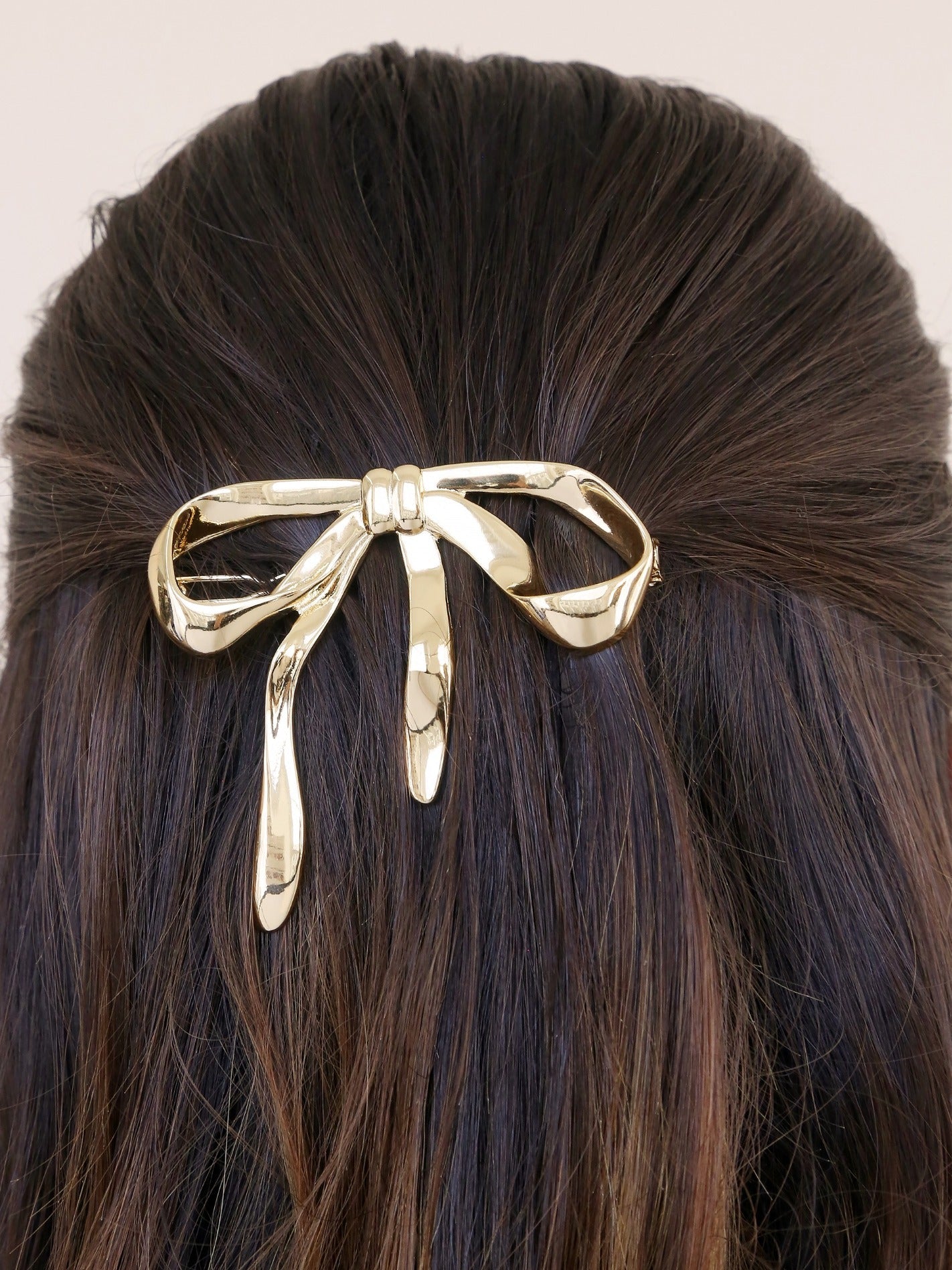 Organic Bow Hair Barrette Accessory