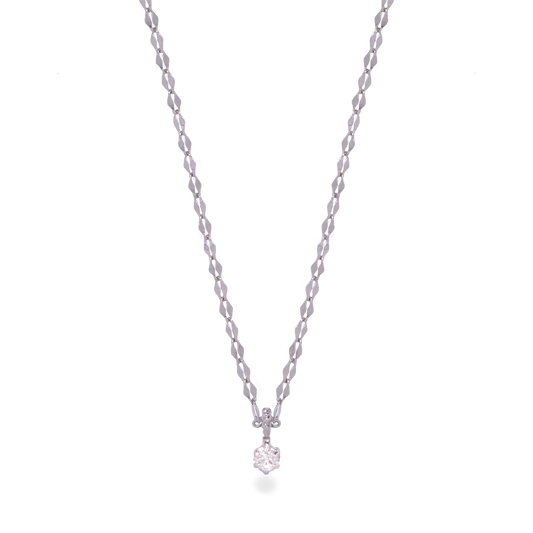 Diamond Necklace with Fairy Lights Design