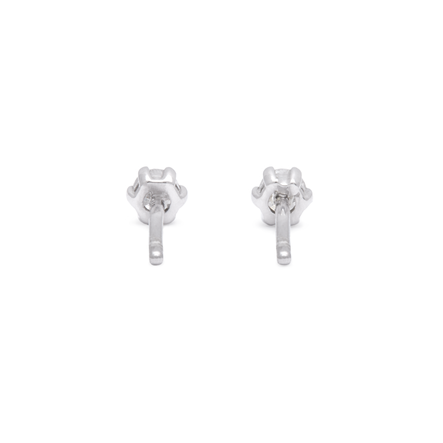 Diamond Stud Earrings with Fairy Light Design