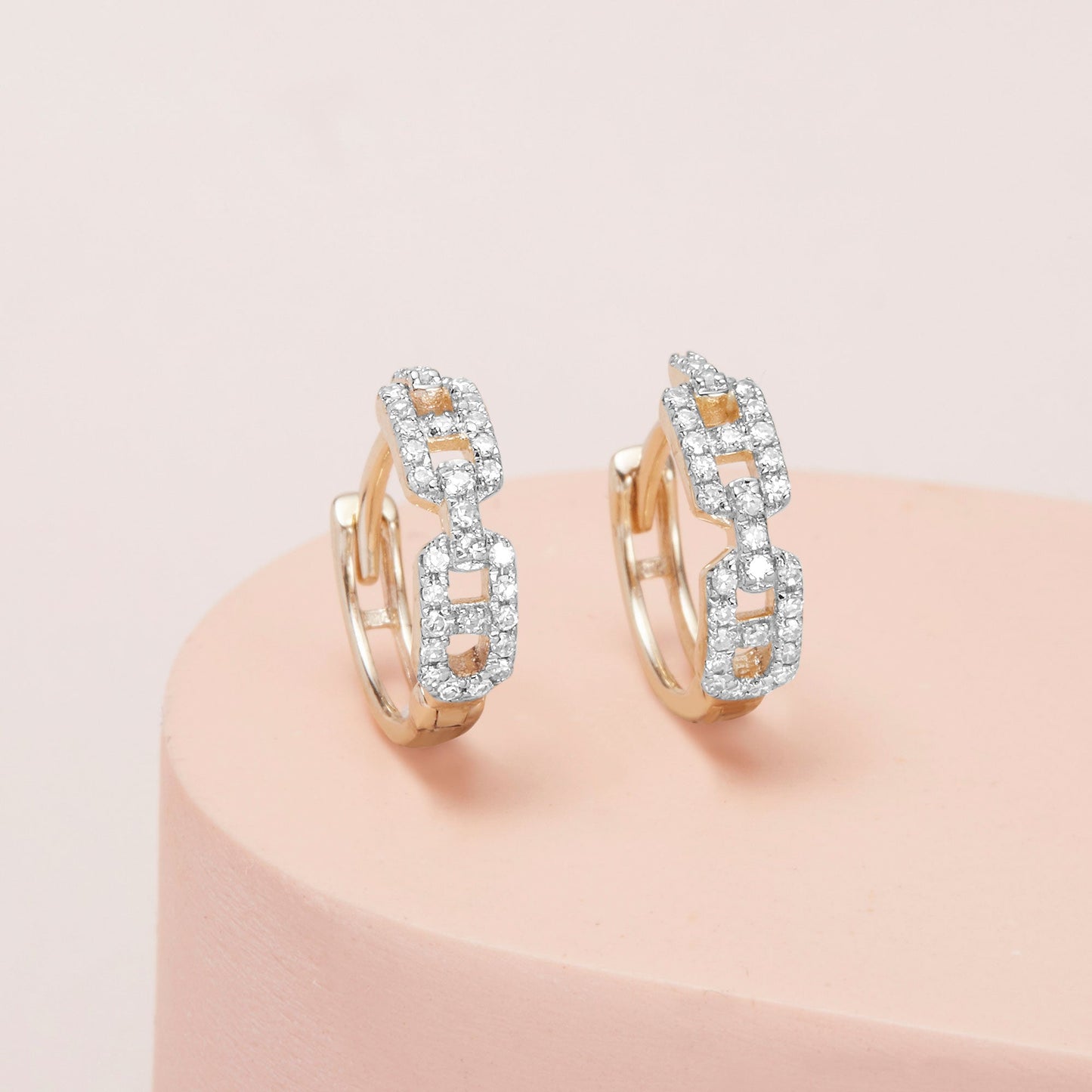 Diamond Maritime Huggies Earrings in Fine Design