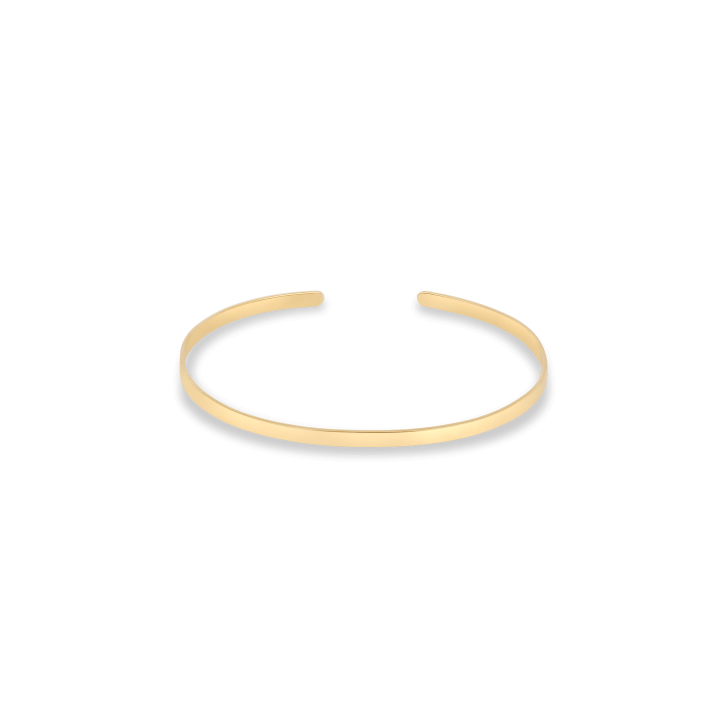 Sleek Flat Cuff Bracelet in Modern Style