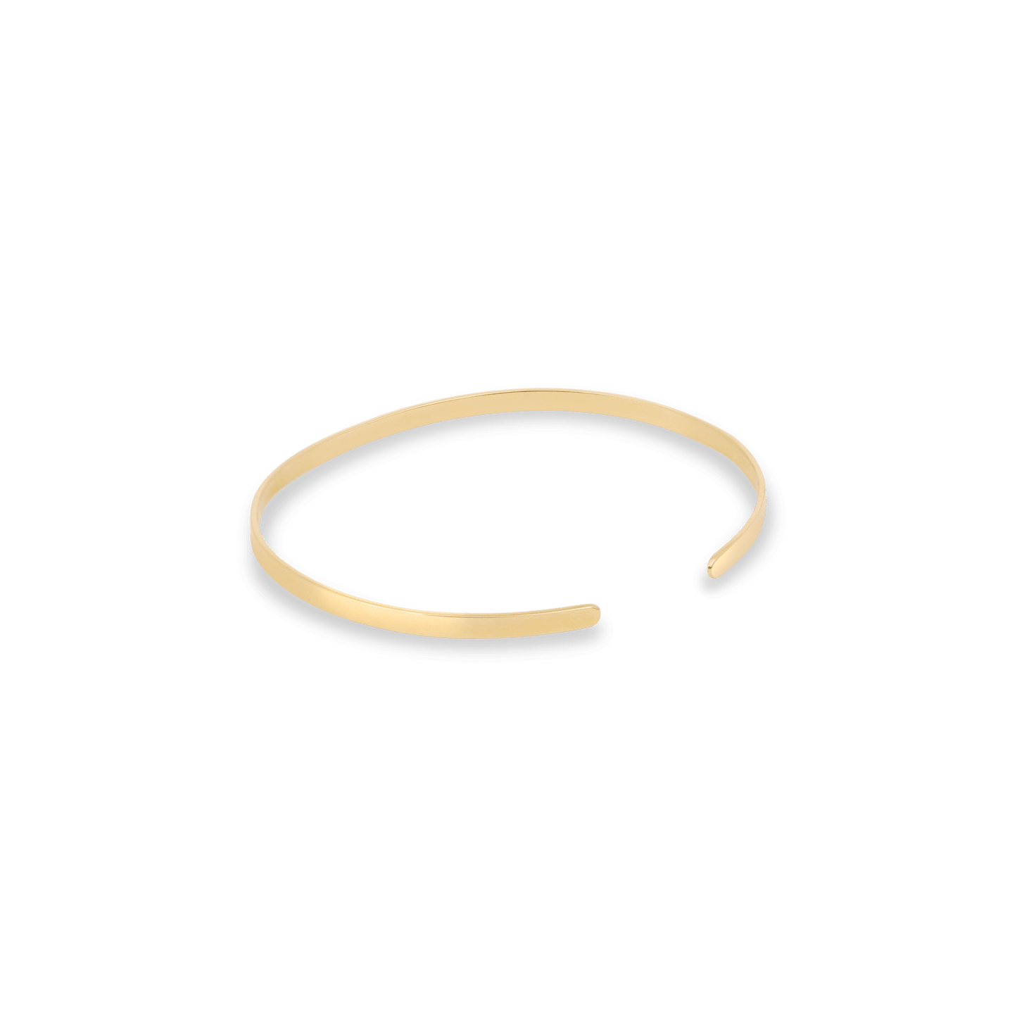 Sleek Flat Cuff Bracelet in Modern Style