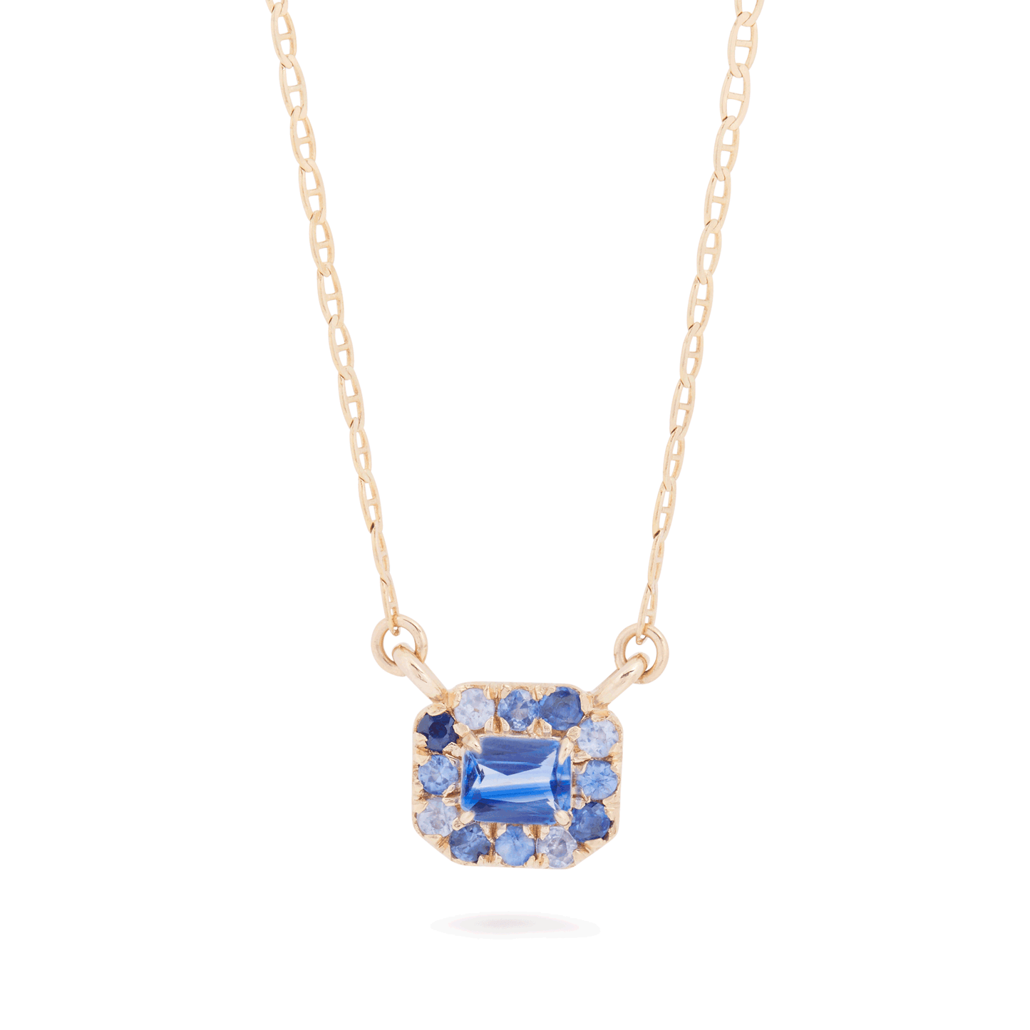 Sapphire Pendant Necklace in Elegant Design