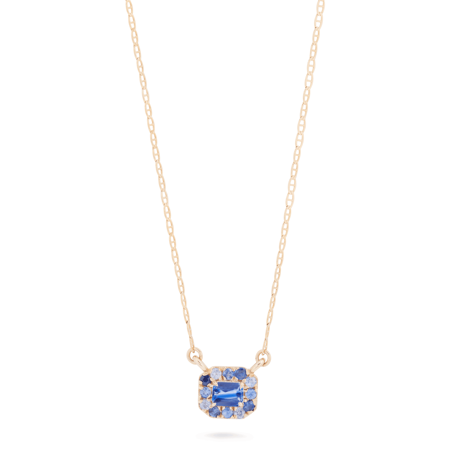 Sapphire Pendant Necklace in Elegant Design