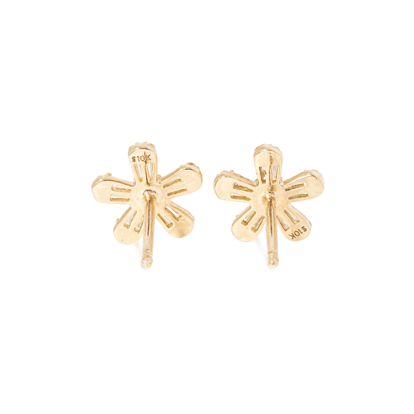 Diamond Flower Power Stud Earrings