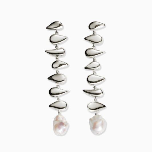 Elegant Silver Earrings with Unique Design 3