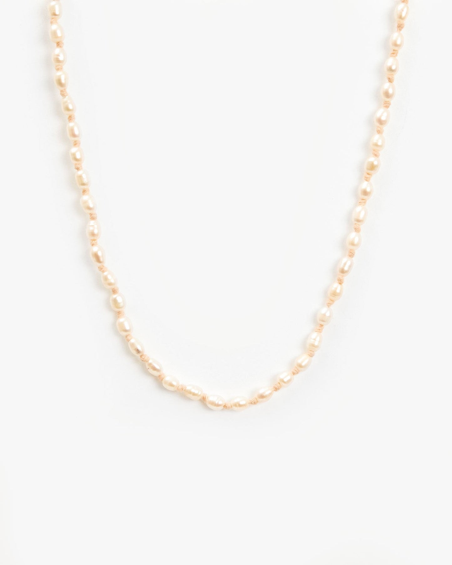 Elegant Freshwater Rice Pearl Necklace