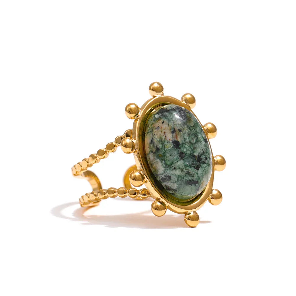 African Turquoise Silver Ring for Style and Elegance