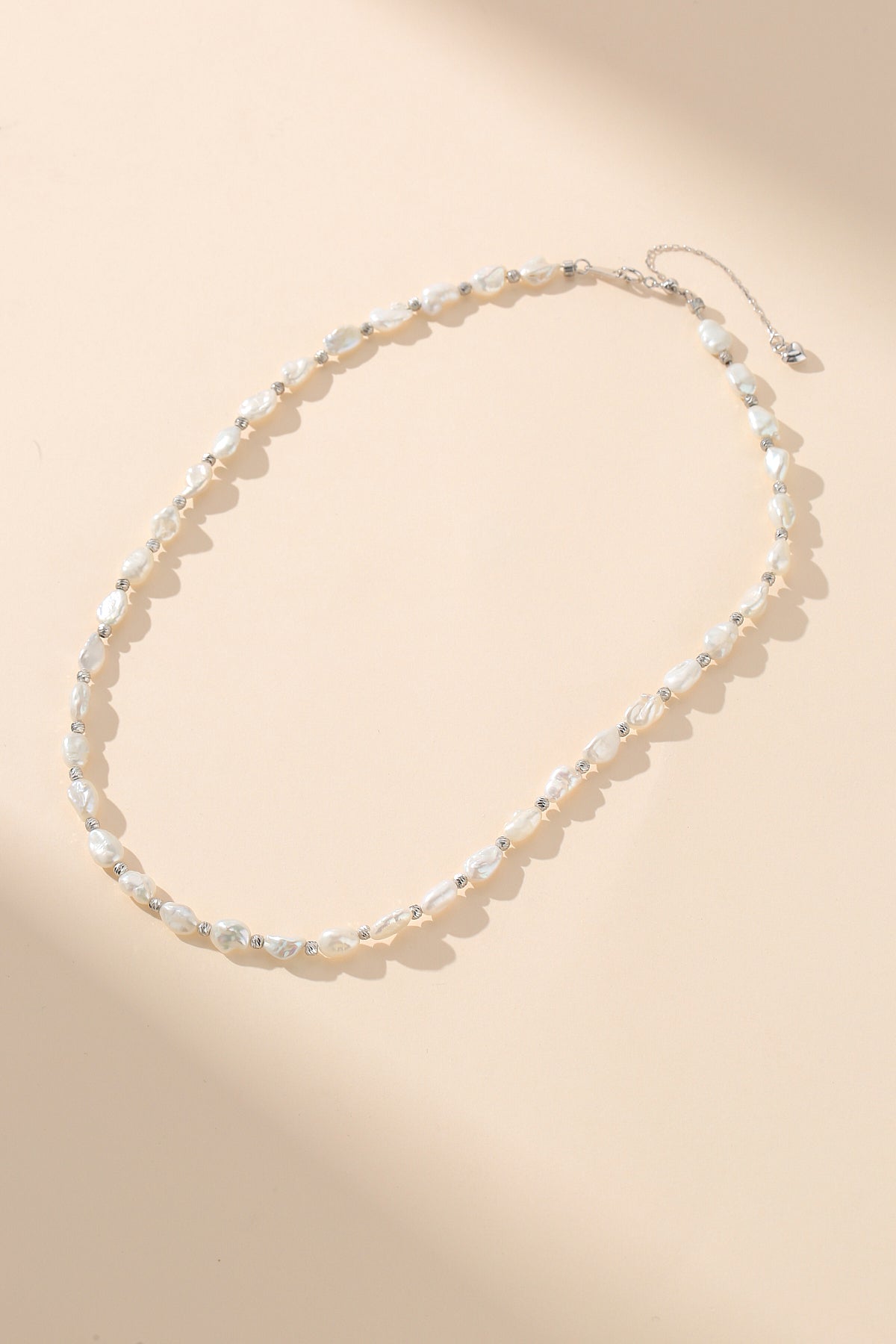 Keshi Pearl Necklace and Bracelet Set in Freshwater