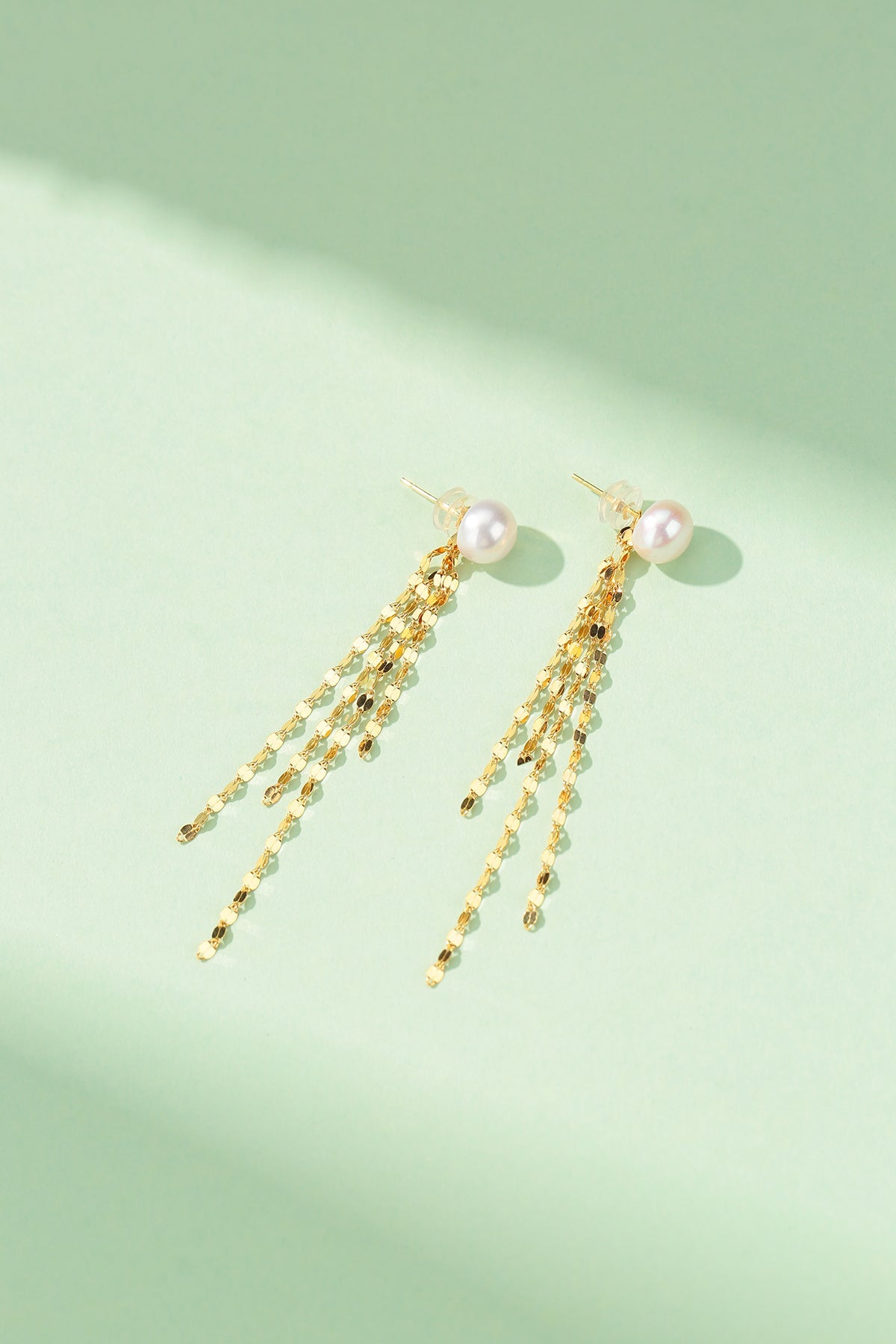 Freshwater Pearl Tassel Earrings in 6-7mm Size